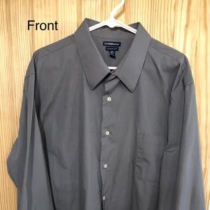 Men's 2xl Grey Dress Shirt